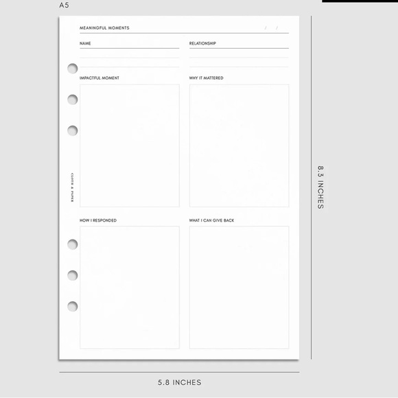 Cloth & Paper A5 CONNECT & CULTIVATE INSERT - Picture 3 of 6